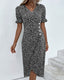 Women's Flowy Fresh Bloom V-Neck Dress