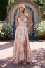 Women's Boho Peach Tapestry Scarlette Dress