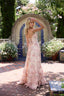 Women's Boho Peach Tapestry Scarlette Dress