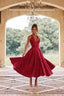 Women's Elegant V-Neck Halterneck Sleeveless Jacquard Maxi Dress