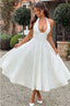 Women's Elegant V-Neck Halterneck Sleeveless Jacquard Maxi Dress