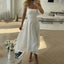 Women's Chic Square Midi Wedding Guest Dress