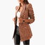 Women's Double Button Front Slim Fit Tweed Blazer