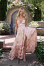 Women's Boho Peach Tapestry Scarlette Dress