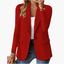 Women's Structured Notched Lapel Front Button Blazer