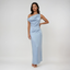 Women's Draped Wedding Guest Maxi Dress