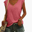 Women's Fitted Comfortable V-Neck Blouse