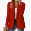 Women's One Button Front Blazer with Front Pockets
