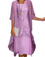 Women's Sleeve Flowing Midi Dress