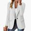 Women's Structured Notched Lapel Front Button Blazer