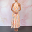 Women's Elegant Maxi Halter Neckline Dress