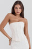 Women's Strapless Embroidered Maxi Dress