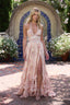 Women's Boho Peach Tapestry Scarlette Dress