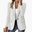 Women's One Button Front Blazer with Front Pockets