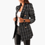 Women's Double Button Front Slim Fit Tweed Blazer