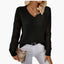 Women's Classic Knit V-Neck Sweater