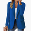 Women's Structured Notched Lapel Front Button Blazer