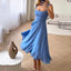 Women's Chic Square Midi Wedding Guest Dress