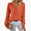 Women's Classic Knit V-Neck Sweater