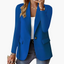 Women's One Button Front Blazer with Front Pockets