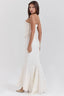 Women's Strapless Embroidered Maxi Dress