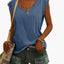 Women's Fitted Comfortable V-Neck Blouse