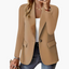 Women's One Button Front Blazer with Front Pockets