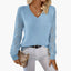 Women's Classic Knit V-Neck Sweater