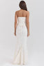 Women's Strapless Embroidered Maxi Dress