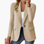 Women's Structured Notched Lapel Front Button Blazer