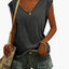 Women's Fitted Comfortable V-Neck Blouse