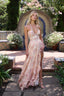 Women's Boho Peach Tapestry Scarlette Dress