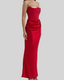 Women's Draped Wedding Guest Maxi Dress