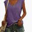 Women's Fitted Comfortable V-Neck Blouse