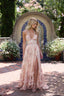 Women's Boho Peach Tapestry Scarlette Dress