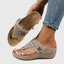 Women's Thong Wedge Sandals