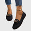 Women's Slip-On with Gold Chain Detail Loafers