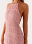 Women's Elegant Halter Maxi Dress