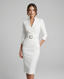 Women's Elegant Flattering Waist Autumn Midi Dress