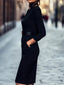 Women's Elegant Flattering Waist Autumn Midi Dress