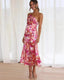 Women’s Asymmetrical Cut Floral Maxi Dress