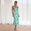 Women’s Asymmetrical Cut Floral Maxi Dress