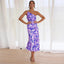 Women’s Asymmetrical Cut Floral Maxi Dress