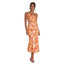 Women’s Asymmetrical Cut Floral Maxi Dress
