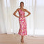 Women’s Asymmetrical Cut Floral Maxi Dress