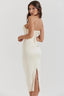 Women's Strapless Wedding Guest Maxi Dress