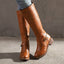 Women's Classic Buckle Knee High Boots for Women