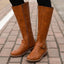 Women's Classic Buckle Knee High Boots for Women