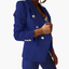 Women's Blazer and Straight Pants Suit Set