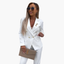Women's Blazer and Straight Pants Suit Set